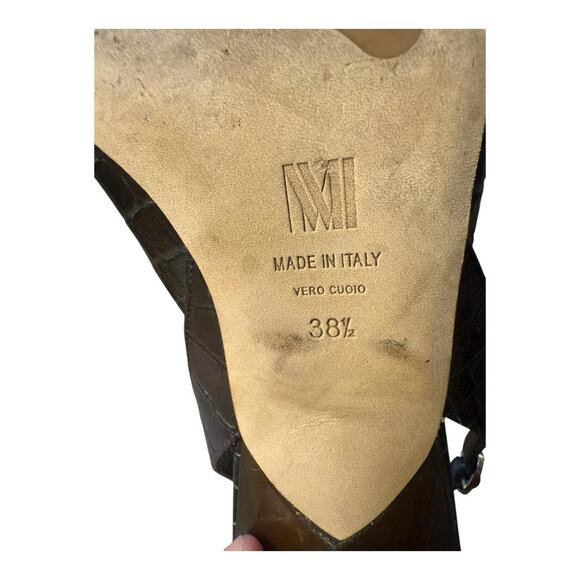 MM. LaFleur The Irene Slingback Heel Embossed Croc Women size 38.5 US 8 - Picture 7 of 8
